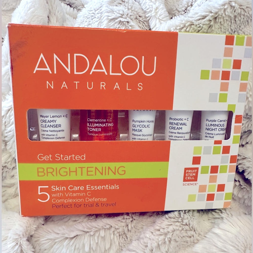 Andalou Naturals Brightening Skincare Essentials 5 Pc Set